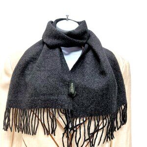 Vintage Jean Paul Gaultier Scarf  Wool  Men/Women  60"x11" Black Fringed (20)